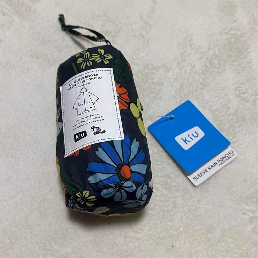 Amazon.co.jp: Super Beaver KiU Sleeve Rain Poncho for Kids